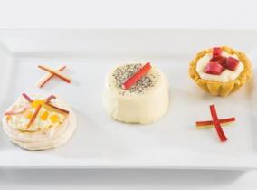 2015 Create & Cook Finalists recipe - Daniel’s Trio of Rhubarb Desserts